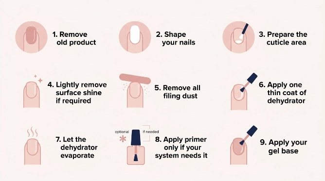 What Does Nail Dehydrator Do Before Gel Nails