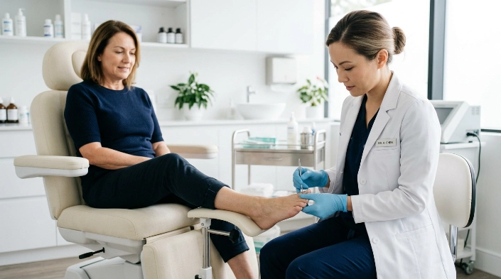 Black toenail warning signs that need dermatologist evaluation