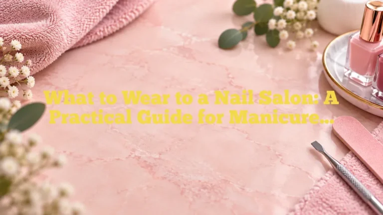 What to Wear to a Nail Salon: A Practical Guide for Manicures and Pedicures