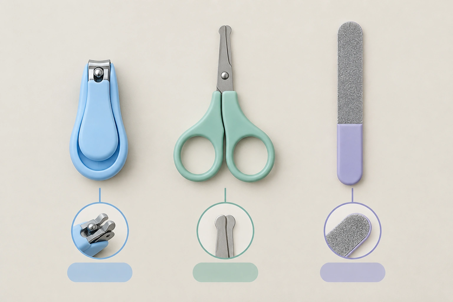 Comparison of nail clippers nail scissors and nail file for children