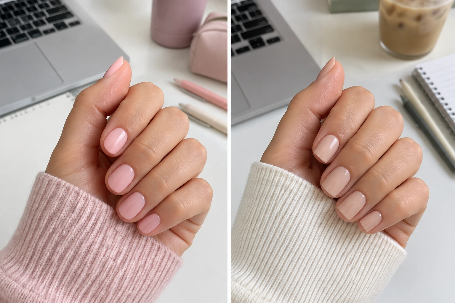 Comparison of short round and short square school nails
